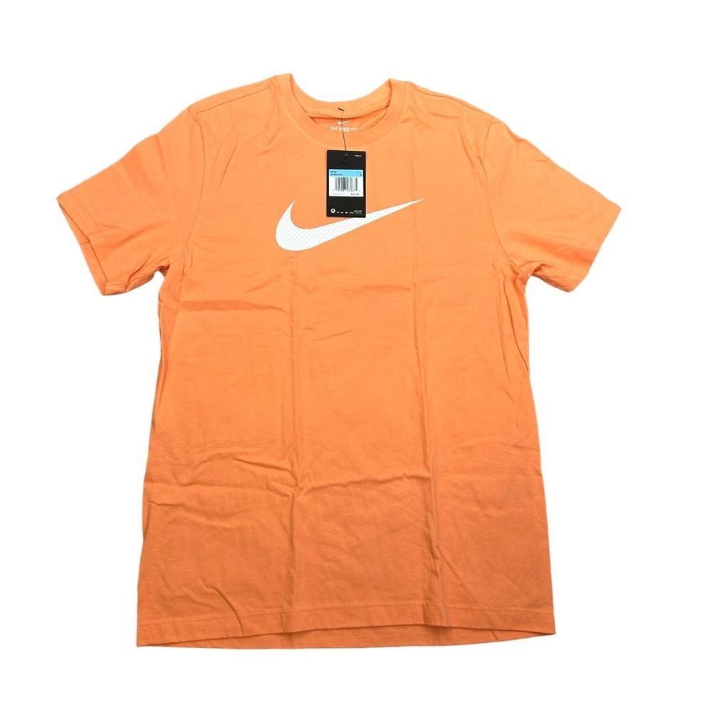 Nike Swoosh Orange Tee Shirt Size Medium BV1997-87T NWT